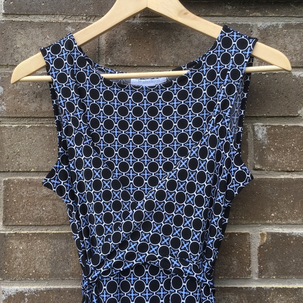 Sleeveless Summer Maternity Dress | Blue | Medium